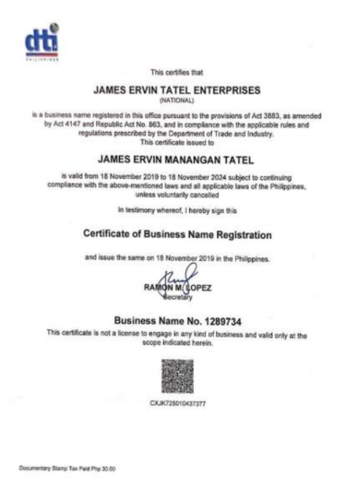 Business Name Registration